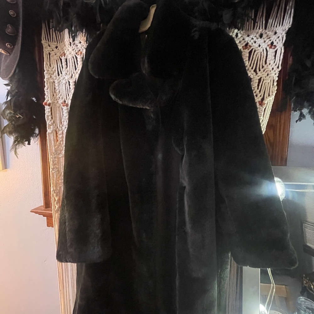 Luxurious Black Teddy Jacket for Women